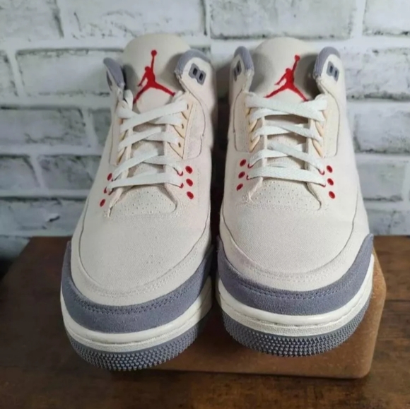 Air Jordan 3 Retro SE Muslin 2022 DH7139-100 Men's Size 9.5 VNDS W/Box - Picture 3 of 12